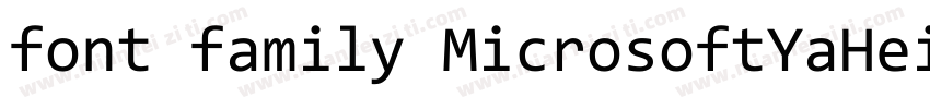 font family MicrosoftYaHei字体转换